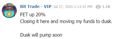 MaxSheriff6's tweet image. $DUSK all targets reached. 100%  profit.

Join for free signal and easy profit : t.me/stackingbitcoin

$BTC $ETH $XLM $VET $ZIL $MATIC $RLC $FET $XTZ $ALGO $ONT $OGN $SYS $ANKR $BAT $DUSK $SXP $ADA $ATOM $ARK $KAVA $OGN $SXP $CHR $COTI $BNT $RLC $KNC $BAND $BNT $FTM $AGI $MANA