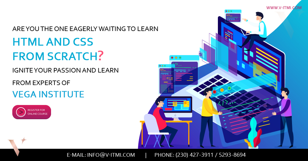 Vegainstitutes's tweet photo. Learn HTML & #CSS, the foundational #languages of the web, with #VegaInstitute. Start gaining new skills, and take the first steps on your road to success. #DevelopWebpages #designer #WebCareer #Webdeveloper #HTML5 #html #designthinking #designers #Programminglanguage #HTMLBasic https://t.co/lFaAmzVBAz