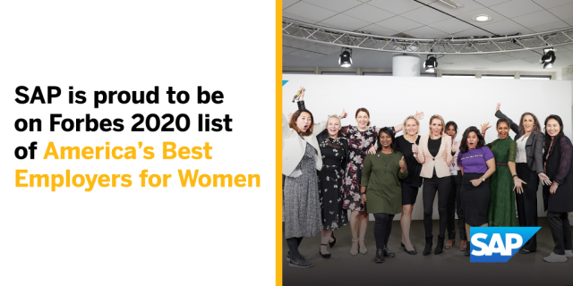 LGrubs's tweet photo. SAP is listed by Forbes as one of America’s Best Employers For Women in 2020! Find out more about our inclusive work culture that lets all employees shine: https://t.co/ShOVLo9rZg #LifeAtSAP https://t.co/O8H9J71ul0 https://t.co/7JRT9YcyxU