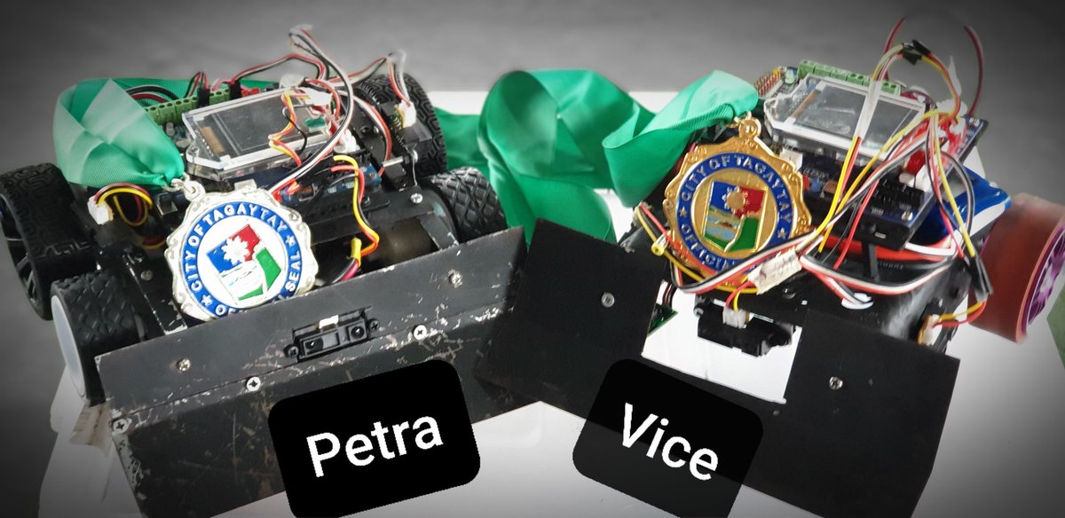 jellinarosga's tweet image. Every time we make a new sumobot, I always made them feel special by giving them names. It's like giving name to my new babies. Meet Petra and Vice,my beloved 1 kg sumobot. See u soon...
#mamabotmissesyou
#roboticsislife