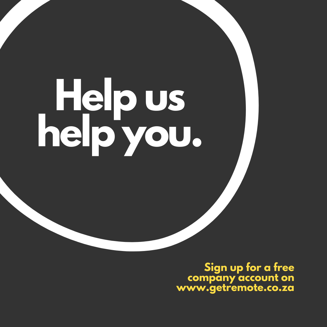 remote_za's tweet photo. Join Get Remote today and get a free company account! https://t.co/OK90TN7ob2

#getremote #jobseekers #workfromhome #dreamjob https://t.co/yEvY5F7Ftw