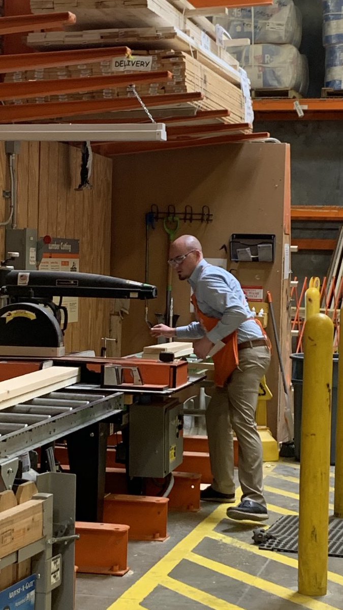 Sometimes through life, you find good leaders. I believe here at the Home Depot we have an awesome leader.Lead the way.