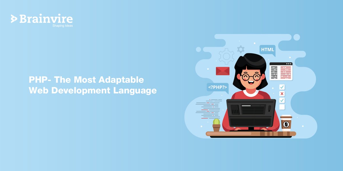 BrainvireCanada's tweet image. PHP is one of the most adaptable languages in the world of web development. It empowers designers to create and utilize advanced functionalities required for the end-user. Click here &amp;gt; bit.ly/37LnsJG

#phpdevelopement #language #php