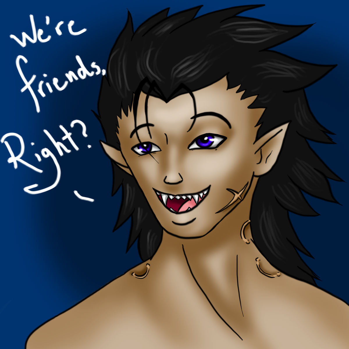 MaironAdmirable's tweet photo. Yeah I went and did it. Something incredibly indulgent. I drew #ZackFair as he looks in my ASGZC fanfic "Lone Wolf". It's a shapeshifter AU, and yes - Those scars there are mating marks from the others~
#FinalFantasyVII #FinalFantasy #ShapeshifterAU
#CrisisCore https://t.co/v0Cii2NOUV