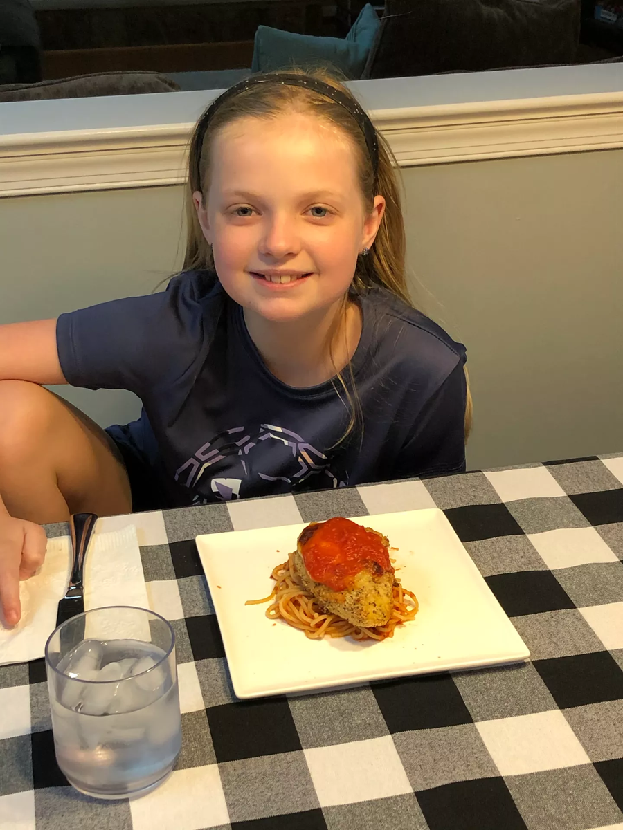 LREaglesEyeView's tweet photo. Cooking up a storm in the kitchen
Making chicken parmesan for my family. #quarantinecook #LRElem #techambassador https://t.co/TUoPPMsquh
