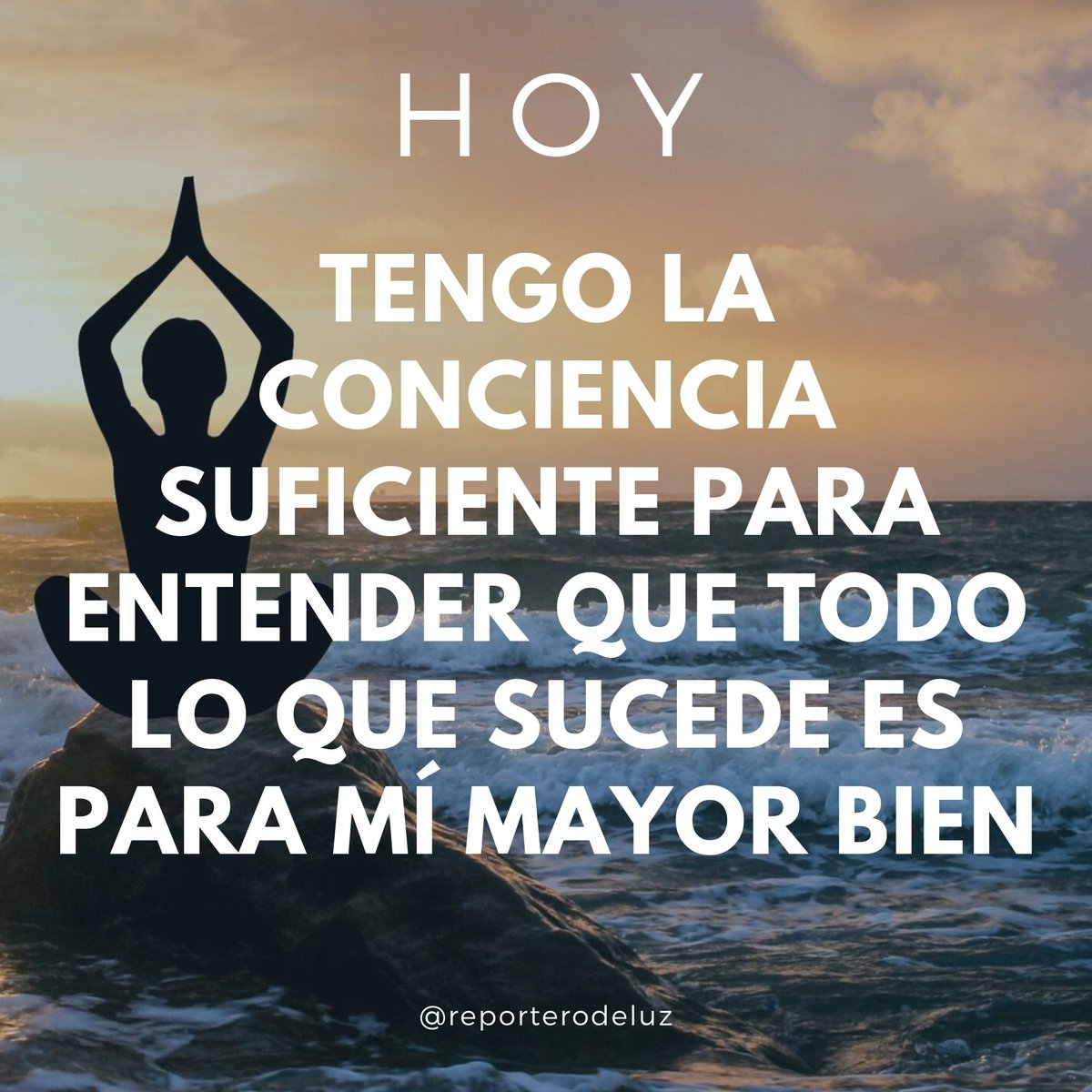 Reporterodeluz's tweet photo. El decreto de hoy para aceptar y fluir con todas las situaciones que la vida nos pone.
#decretodeldía #decretos #energiapositiva #frasesdevida #paracomenzareldia #buenavibra #goodenergy #mentecuerpoyespiritu #mindfulness #menteconsciente #consciencia #vibrabonito https://t.co/o1ni8dzqSD