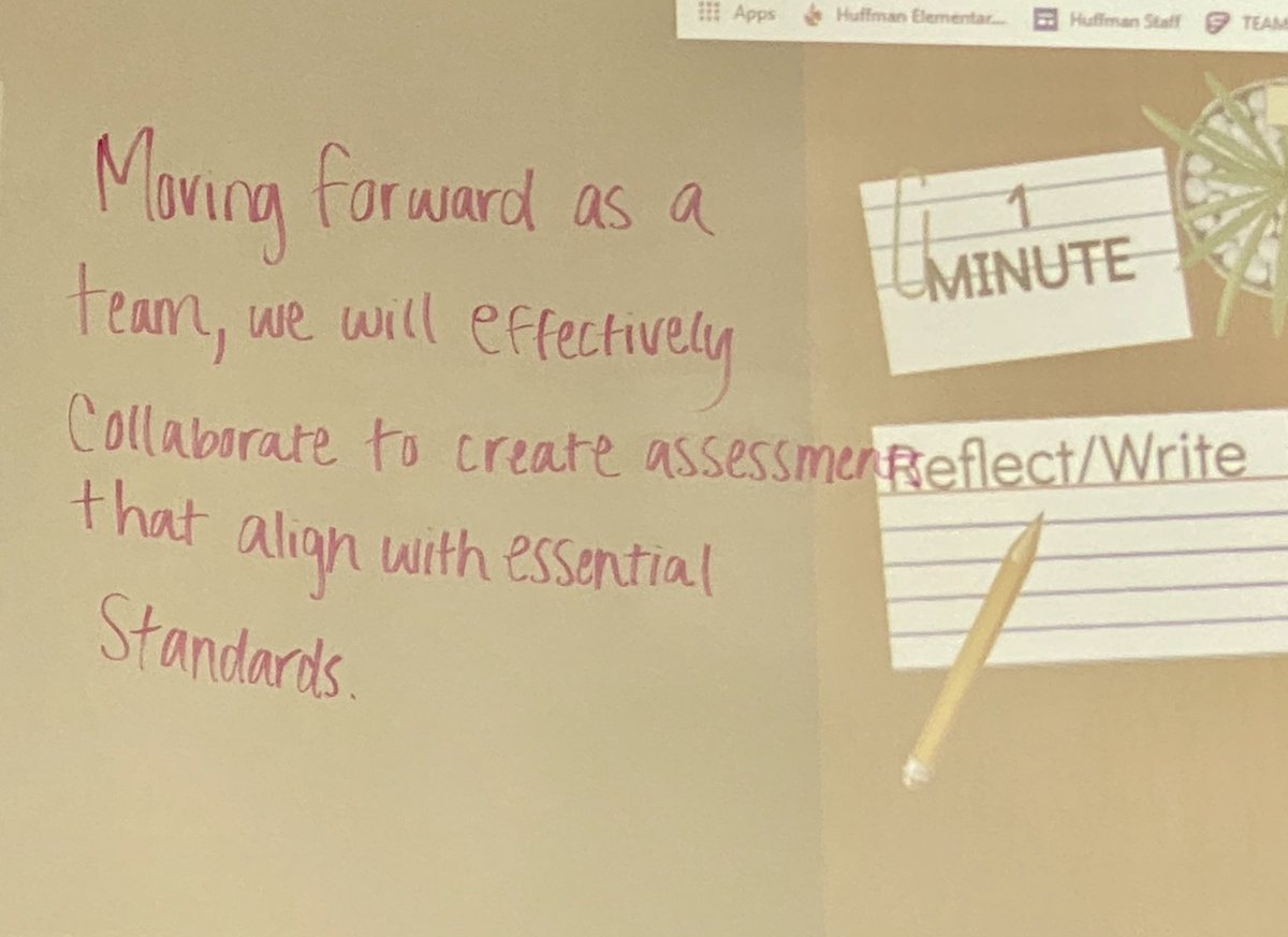 Huffman1stGrade's tweet image. Huffman first grade teachers having meaningful discussions about Essential Standards. #pisdlearns #HuffmanPYP #firstgrade