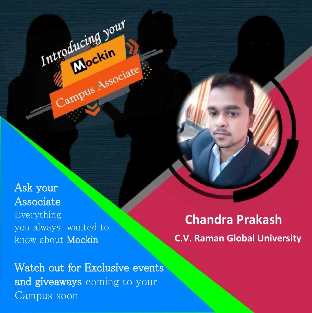 CHANDRA08269652's tweet photo. #mockin 
#campusambasdor 
#CGU Odisha https://t.co/ipKebRr2MH