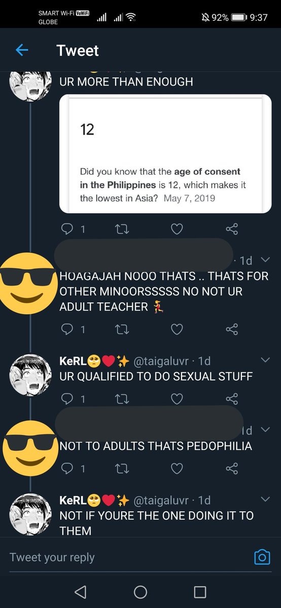 tw// child grooming & pedophilia++ user taigaluvr apparently had this conversation with his friend too