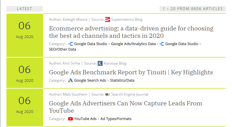 DigitalMarkBase's tweet photo. 33 fresh articles on #DigitalMarketingBase today -> now including 8,606 references of past 24 months -> https://t.co/4jZlPa7nW7 #PPC #Analytics https://t.co/CC8VOdNHYS