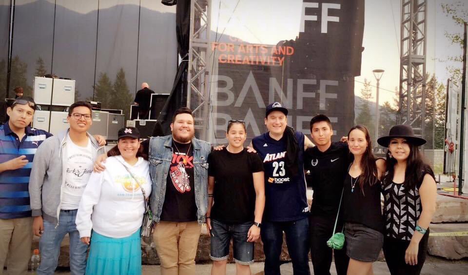 LowaBeebe's tweet photo. #ThrowbackThursday to three years ago today at @banffcentre with @atribecalledred A Tribe Called Red!! With Shoni & Jude Schimmel & us! #rolemodels #indigenous #artists #athletes #WNBA #nativeamerican #fans #banff #concert #atribecalledred ๐๐ฝ https://t.co/EnC8a9bHSW