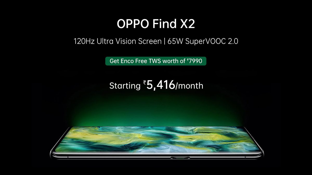 OPPOIndia's tweet photo. This @amazonIN Prime Day, we have come up with jaw-dropping offers for you! Get your hands on the stunning OPPO Find X2 and live the #TrueFlagshipExperience.
Hurry up, offer ends on 11th August, 2020.
Buy now: https://t.co/7yz9CAVOAr https://t.co/U7SkJ505xZ