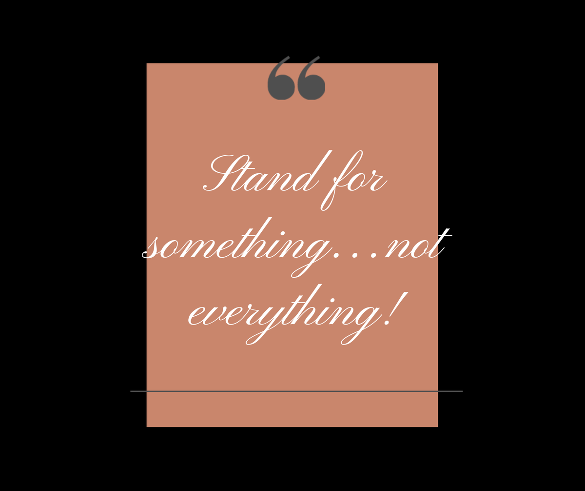KJSDStudio's tweet photo. Thursday's Word:  Connection is critical to building a strong brand.  One way to establish a connection is to stand for or against something.  Stop casting a wide net...you'll end up catching nothing. 
#kjsdstudio #TheBrandIAcademy #brandtips #BuildingABrandOfHigherPurpose https://t.co/xgNIismQqj
