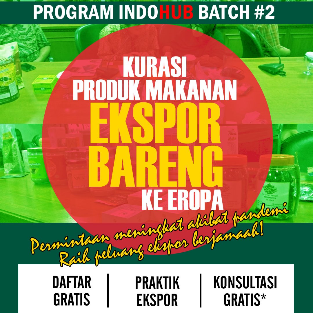 Gaess, karena pandemi yang bertambah panjang di Eropa, mengakibatkan permintaan produk makanan siap konsumsi meningkat. Nah, ini kesempatan banget buat produk-produk makanan Indonesia untuk bisa dipasarkan di Eropa. Act now! bit.ly/kurasiBELGIA #malamjumat #UMKM