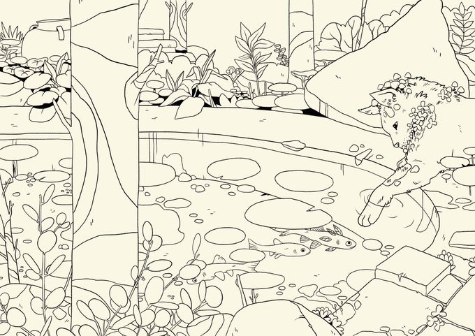 J'ai repris l'illustration hier soir! ?

#WIP 