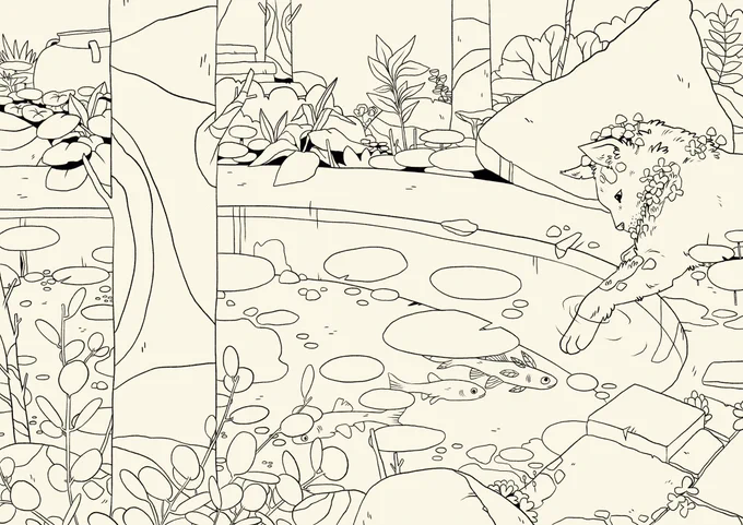 J'ai repris l'illustration hier soir! ?

#WIP 