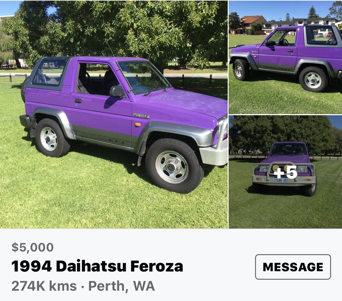walsh_mindy's tweet photo. Sent this to the recently turned 17 daughter. She straight up said “No!” Seriously, her #firstcar stories in years to come would be epic 🤣 #sofussy #streetcred #coulditbeanybrighter https://t.co/cSn1QZ9F0o