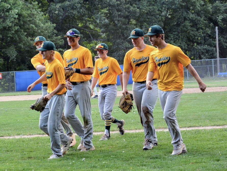 HamdenPost88's tweet photo. Hamden 19U will be the 8-seed in the upcoming state quarterfinals and face top seed NCL (15-3) at 6:30 Friday night at Veterans Field in Windsor Locks. 

Here’s the whole field—
(8) Hamden @ (1) NCL
(5) Waterford @ (4) Winsted
(7) Meriden @ (2) Orange
(6) RCP @ (3) Berlin #cteba https://t.co/zJPmBVRAXz