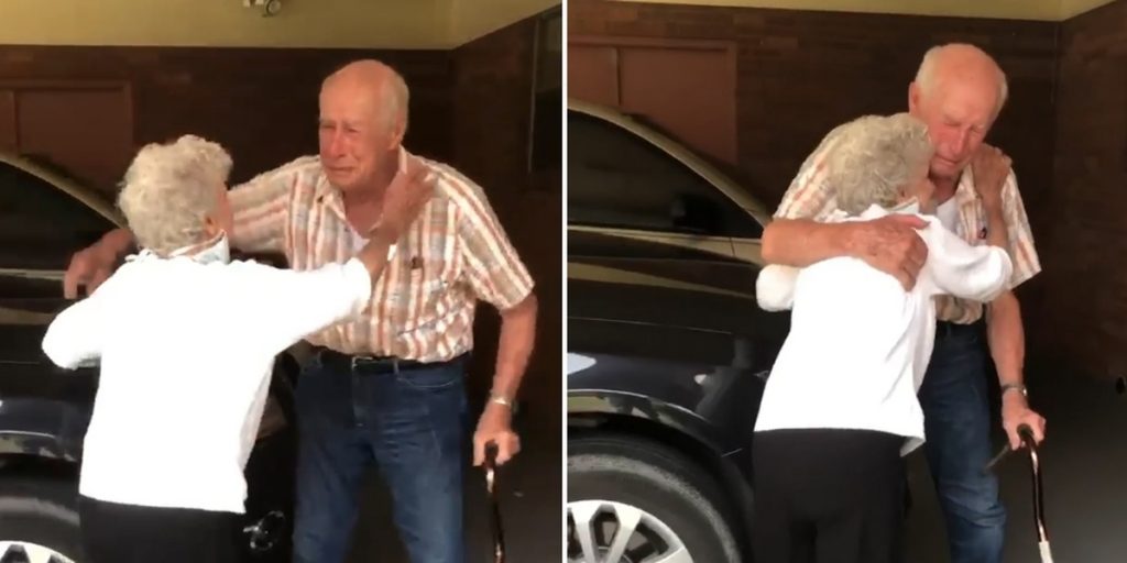 GoodThingsGuy's tweet photo. Grandparents reuniting after a hospital stay is the most beautiful thing you will see today! - https://t.co/9HWLkFhE8J https://t.co/GpuHf0SPlz