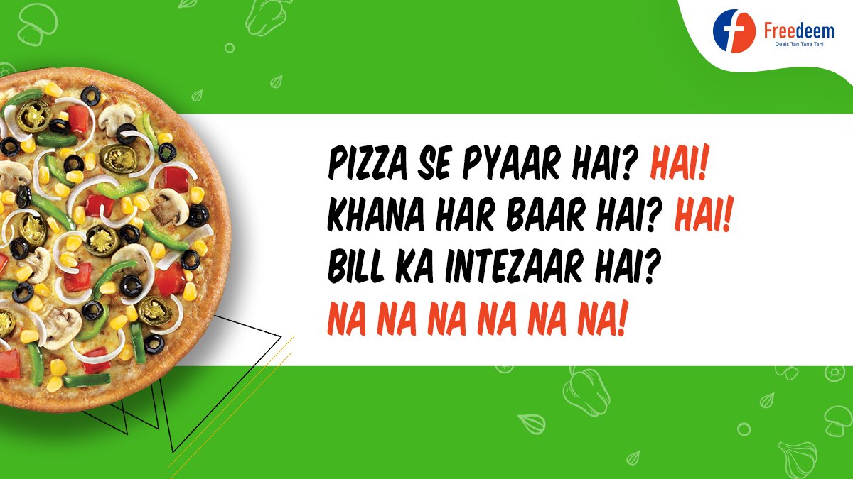 freedeem's tweet photo. Relish a mouth-watering pizza without paying the bill! Play 'Spinzza!' on Freedeem app to win a FREE pizza.

#Freedeemapp #freepizza #pizza https://t.co/G5RsYjmHGz