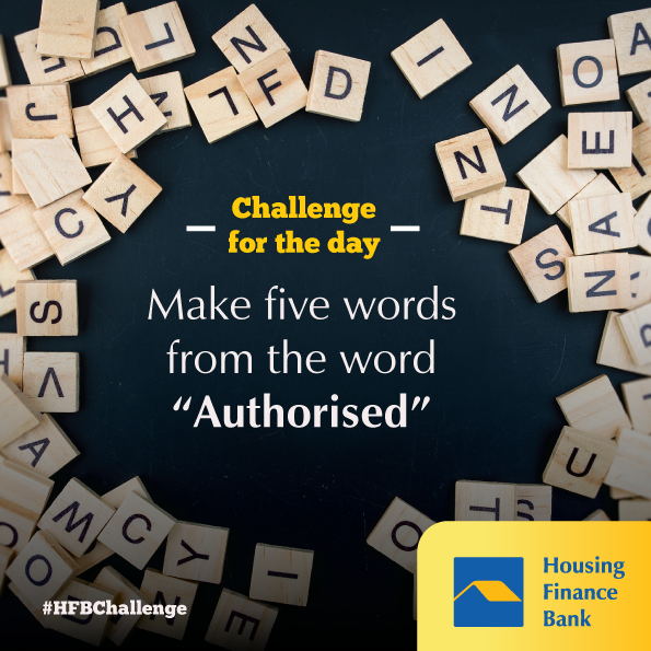 housingfinanceU's tweet photo. Are you up for the challenge of the day? #HFBChallenge https://t.co/rWuNQsdEcV