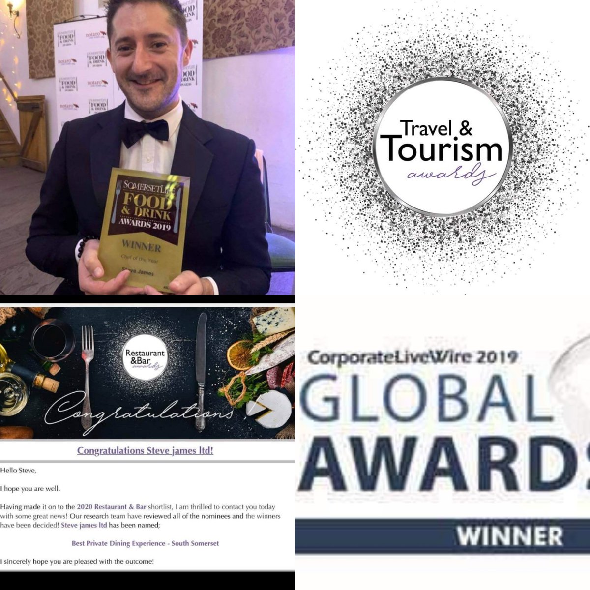 FarmEastfield's tweet photo. Did we mention we have a multi award winning chef here at the farm? Here are just a few of the many awards @stevejamesltd has won.
#personalchef #privatedining #awardwinning #eatingout https://t.co/uO8oZZh9iq