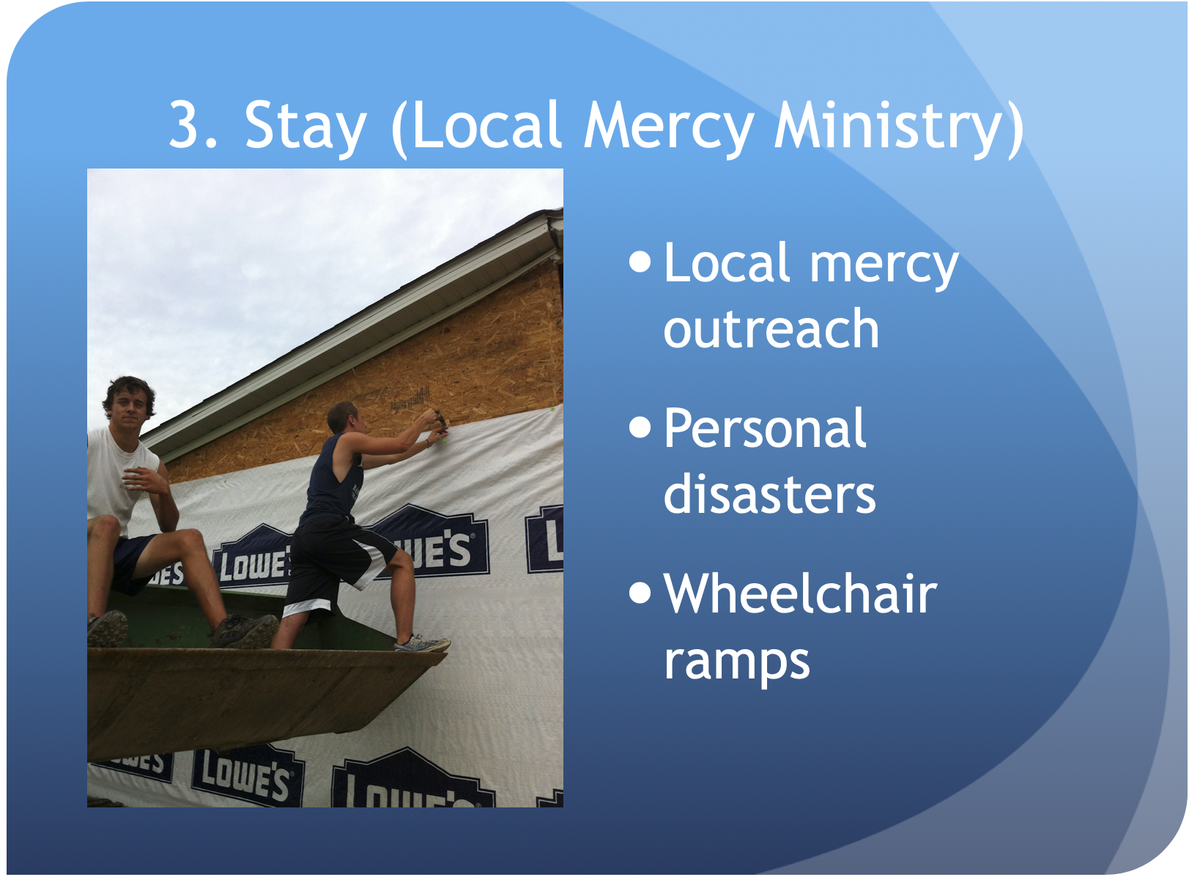 mnadrtag's tweet photo. Ways to get involved in MNA Disaster Response. #3 - Stay and serve. Small, personal disasters occur everyday in your neighborhood. Let MNA Disaster Response show you how to serve in your own neighborhood. https://t.co/OMuuXpZBds