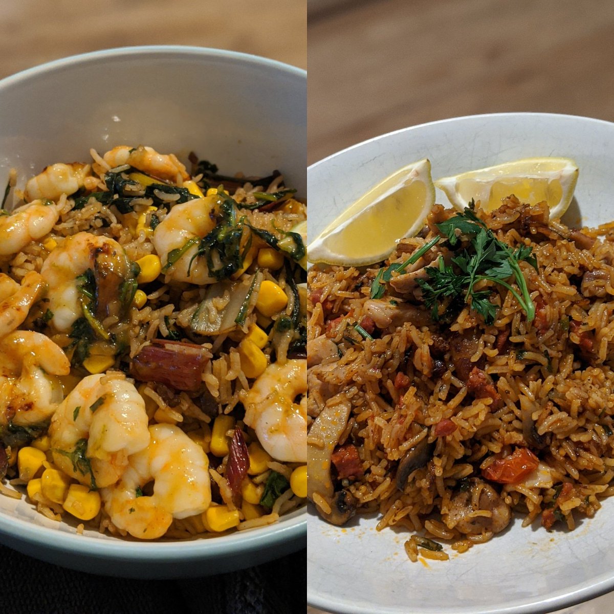 MrTG_Tweets's tweet photo. "The Chef's specials are Sweet &amp; Sticky Mango Prawns or Chicken &amp; Chorizo Rice" What would you like to order? #foodporn #chefsoftwitter #cooking #cooksoftwitter https://t.co/XP2ACT1UtJ