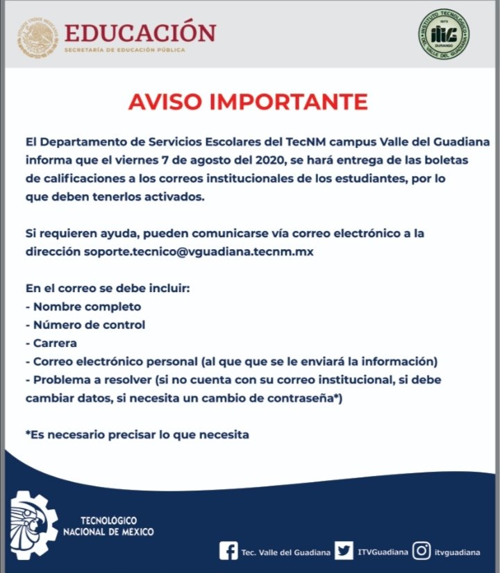 ITVGuadiana's tweet photo. #ITVG #ServiciosEscolares https://t.co/u0I452YEBs