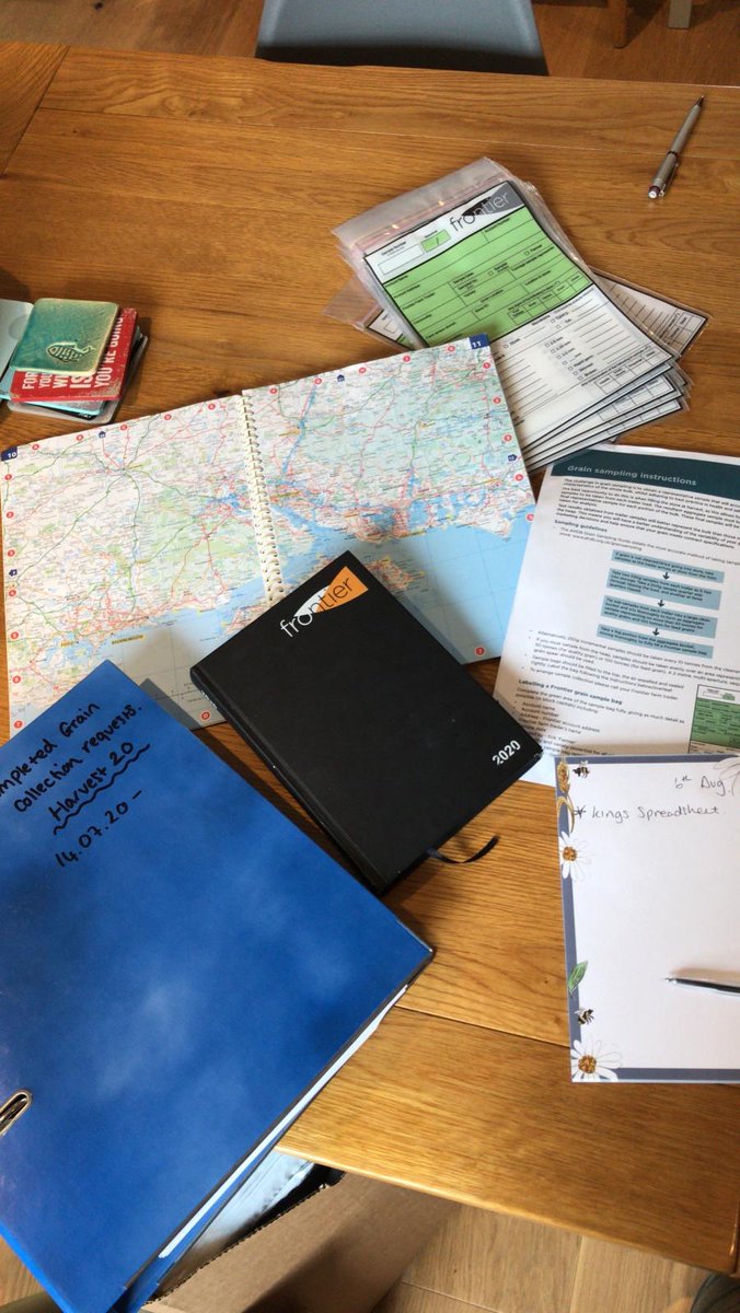 FrontierAg's tweet image. Our customers have been busy #selfsampling this #harvest. Commercial support assistant, Eloise, who works in the south west, is spending the day processing some of the 350 grain collection requests the local team has received. #Farm24