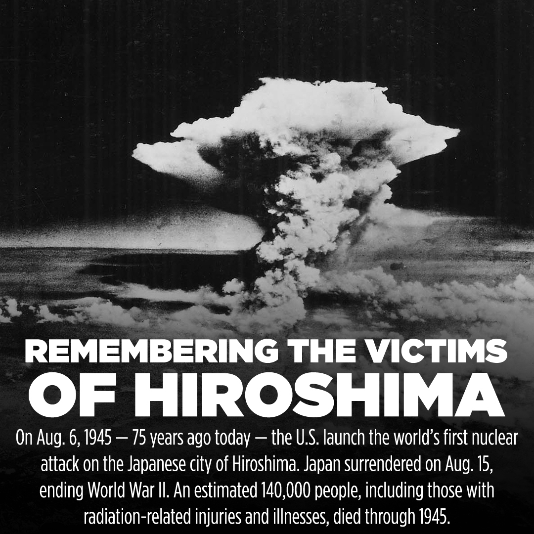 Eyewitness News Today In History Today Marks The 75th Anniversary Of The Atomic Bombings Which Devastated Hiroshima And Nagasaki On August 6 And 9 Respectively In 1945 Japan Hireoshima Nagasaki