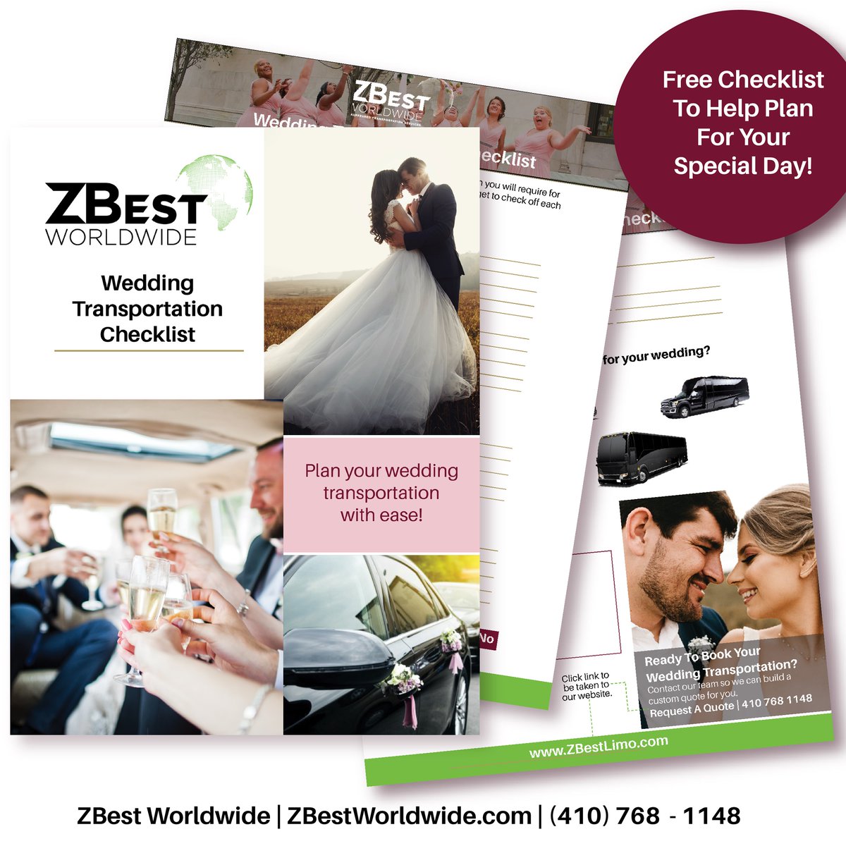 Our wedding transportation checklist has arrived! Whether your wedding is in 4 weeks, or in 2021, this checklist is sure to help you gather the details you need for your wedding day transportation. 

Download here: ow.ly/gRaz50ARnwV