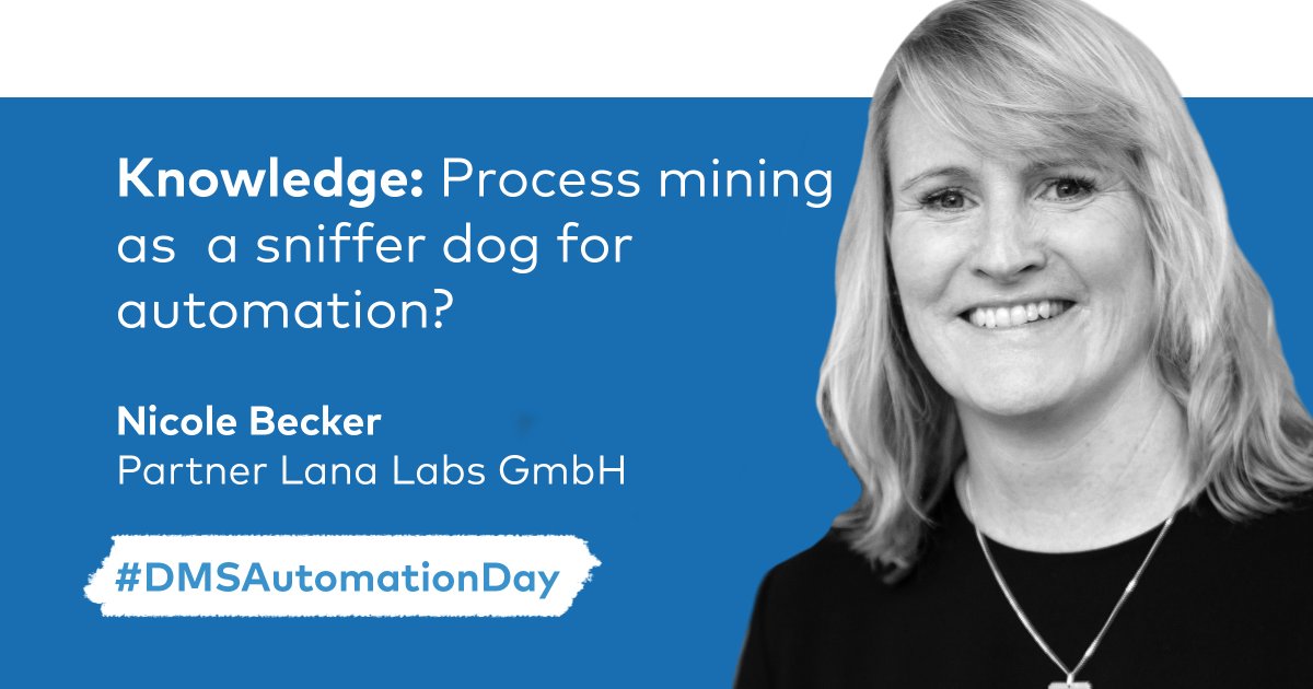 LanaLabs's tweet photo. #ProcessMining as a sniffer dog for automation 🐶
An exciting Automation Day of the #DMSGroup lies behind us!
A review of all presentations including the presentation of #LanaLabs VP Sales Nicole Becker 👉 https://t.co/wJTAPkH0r1
#changeforthebetter #LANA https://t.co/rMlhvjmldn