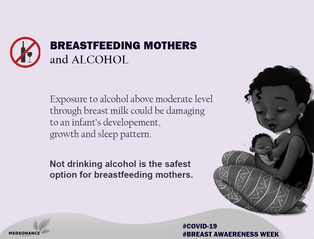 medsonance's tweet photo. Not drinking alcohol is the safest option for breastfeeding mothers.

#breastfeedingweek https://t.co/h57d396kIh