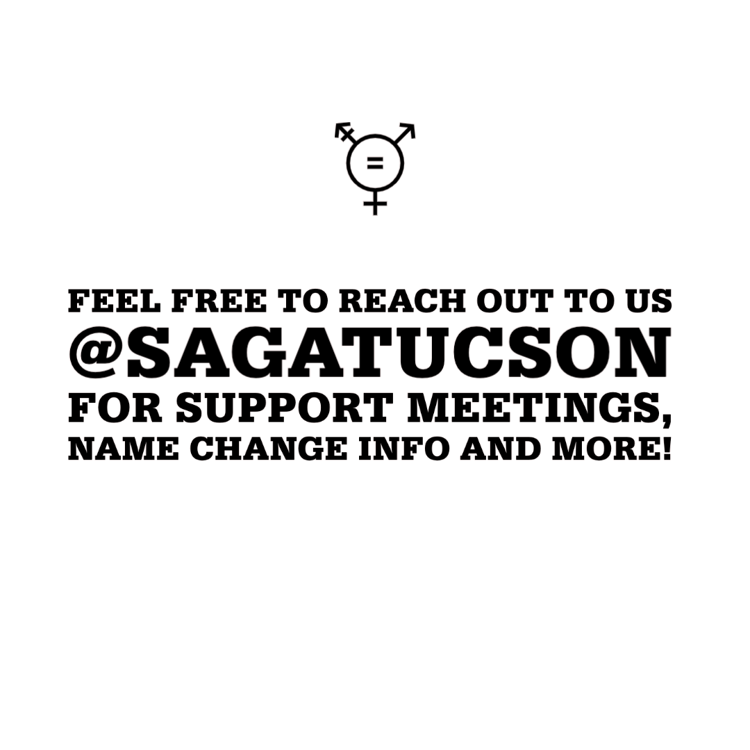SAGATucson's tweet photo. Are you coming into your trans identity? Do you need extra support or looking for a community of likeminded individuals? Feel free to reach out to us! For more information check out our website https://t.co/dKxfpSbzll https://t.co/zuR44voI8c