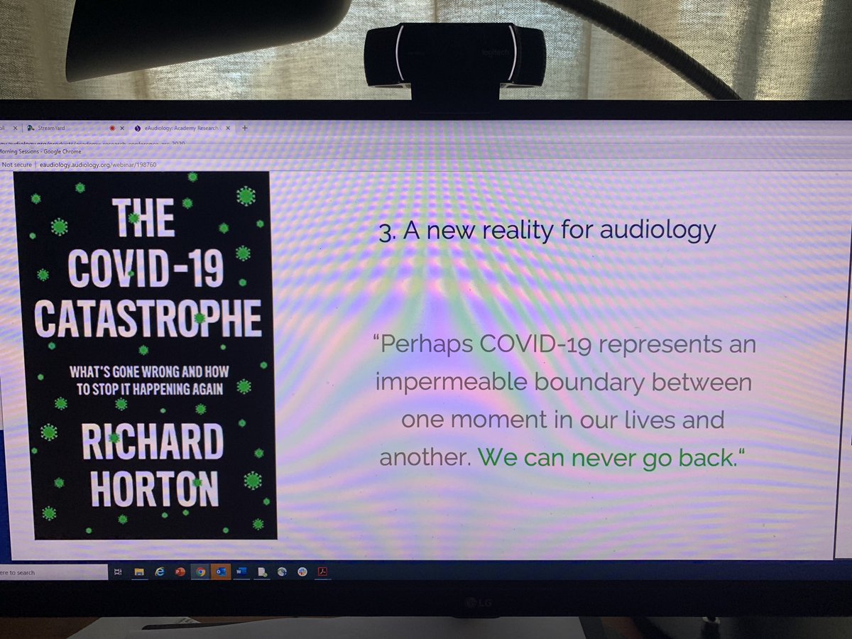 cheri_007's tweet photo. Excited to join the conversation at ARC2020 @AcademyofAuD and @DeWetSwanepoel kicking off the conference on Tele-audiology. A new reality &amp; we can never go back! https://t.co/5ScVKB4Wen