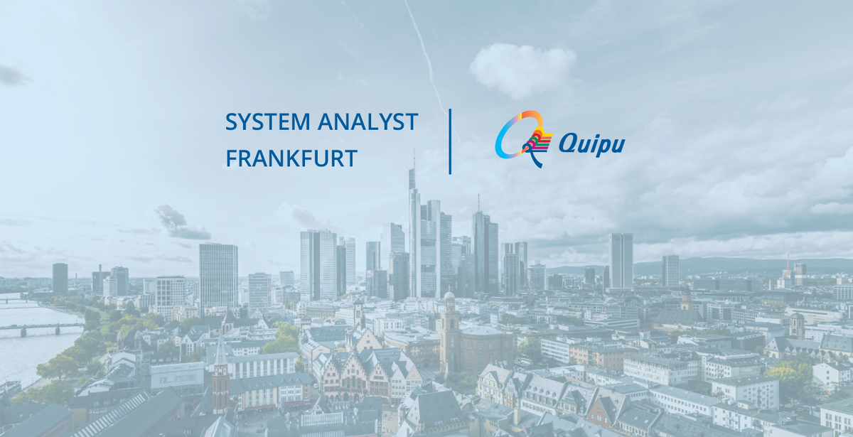 QuipuIT's tweet photo. #ApplicationRelease, #ProjectImplementation,#UserManagement. We are looking for someone to support with all these as a System Analyst in our office in #Frankfurt.
Additional details are available here: https://t.co/u8ZhmXKYnI https://t.co/dMZsQoYDyj