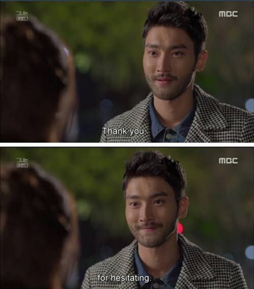 REASON 10: Despite all his efforts, he still thanked her just for hesitating in choosing between him and PSJ. Even though he knew from the start it was a hopeless case, he still didn't give up. But, he also knew when it is time to finally give up the fight.