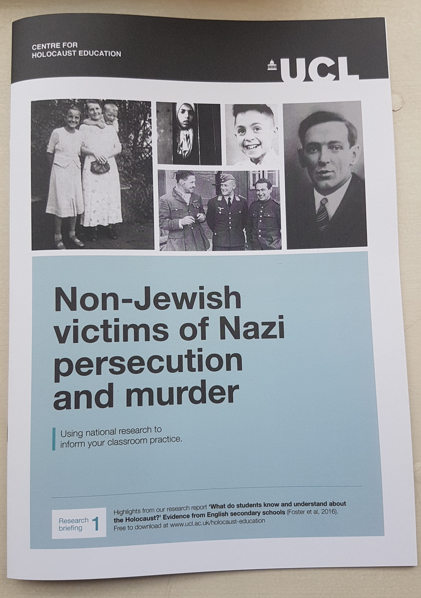 UCL_Holocaust's tweet photo. In our 2016 research students identified gay men, disabled people, the Roma & Sinti as among the Nazis victims, but most were unfamiliar with the particular policies enacted against each group & the specific reasons for their persecution. Learn more https://t.co/jErGkUiaoX RT https://t.co/EzIcRCu8D8