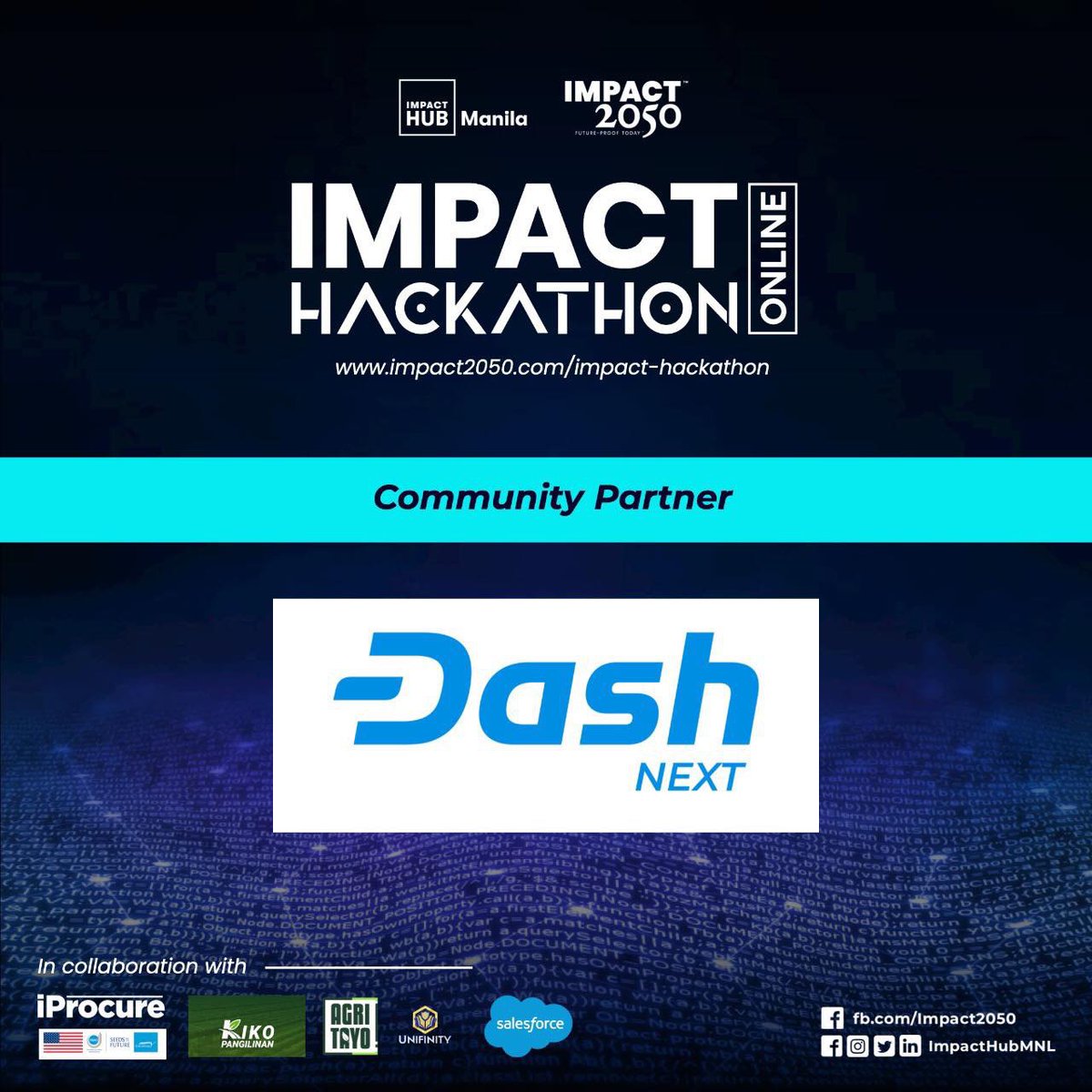 dashphp's tweet image. @dashphp and Dash Next is excited to announce the partnership with Impact Hub. @Dashpay supports the prevalence of blockchain technology and the local developer community in the Philippines. Let’s Dash!
register for Free.
 impact2050.com.
#dashnext #dashphp #dashph