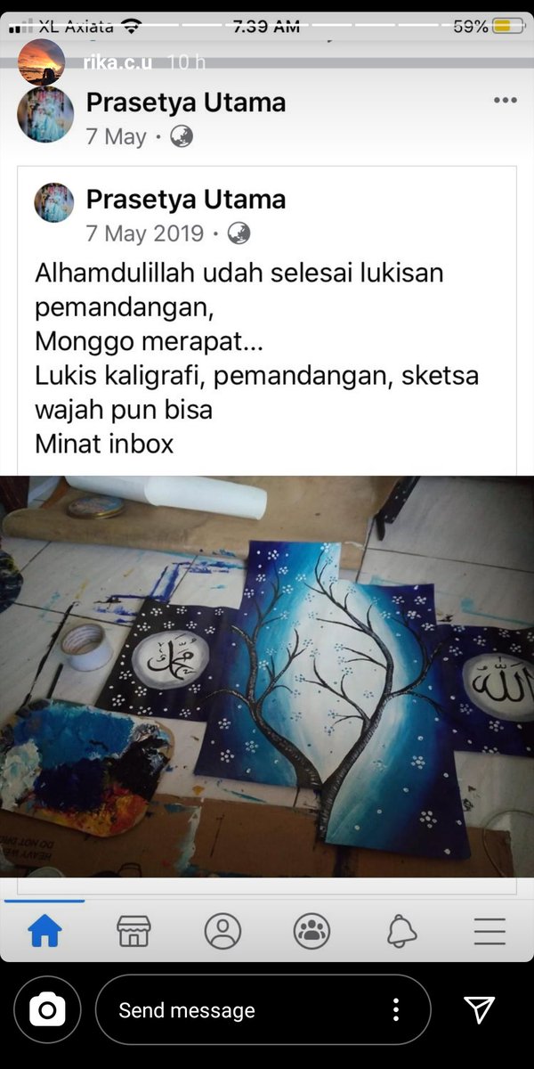 FeyNadiya's tweet photo. Twitter please do your magic✨
.
.
Hai temen2 khususnya dom Solo dan sekitarnya! Temenku punya temen namanya Pras, Beliau salah satu teman tuli yang diberikan speciality dalam melukis di kanvas dan juga dinding😍
Ini beberapa karya mas Pras https://t.co/PmAnU8QKXF