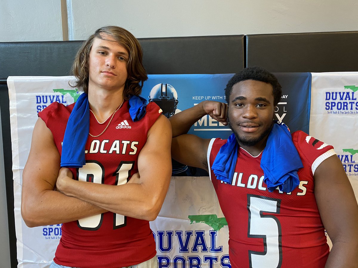DuvalSports's tweet photo. Zane Mobley and Scooby Graham of Baker County @ScoobyGraham @zane_mobley @BakersSports #HSMEDIADAY https://t.co/ZH9J2suAuq