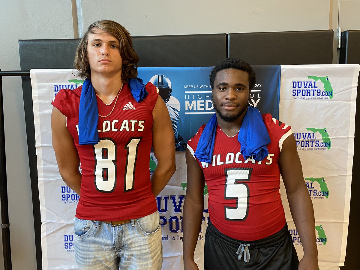 Zane Mobley and Scooby Graham of Baker County @ScoobyGraham <a href="/zane_mobley/">Zane Mobley</a> <a href="/BakersSports/">Baker's Sports</a> #HSMEDIADAY