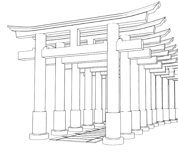 青紅茶 クリスタの３d素材の並んだ鳥居は無料で公開しています 和風なイラストや漫画に是非ご活用ください By 青紅茶 T Co Ybotghl0x9 Clipstudio クリスタ素材 T Co Zujn6bntj2 Twitter