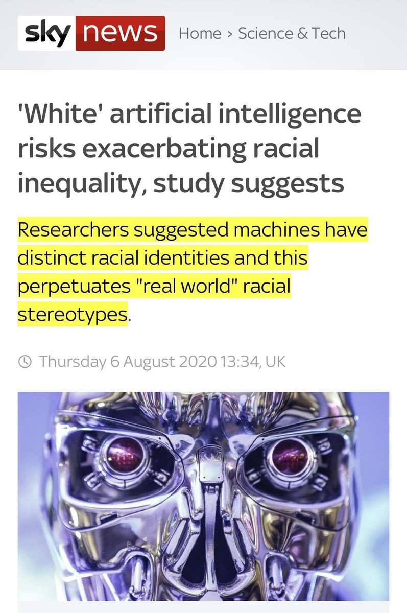 THINGS THAT ARE RACIST(part 26)• Artificial intelligence• Punctuality • Hockey • Worms