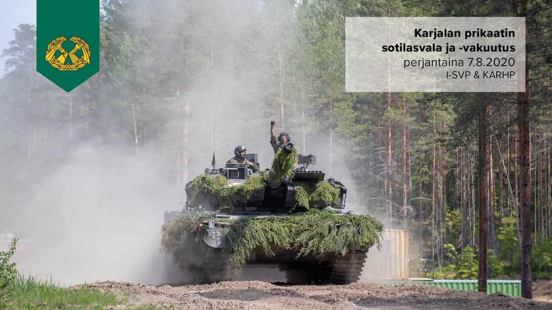 KarjalanPR's tweet photo. Huomenna Karjalan prikaatissa valan vannovat ja vakuutuksen antavat Itä-Suomen viestipataljoonan ja Karjalan huoltopataljoonan alokkaat.

Lähetys alkaa huomenna perjantaina klo 12.20.
Seuraa lähetystä:
https://t.co/4GgcL2hZgg
https://t.co/yHggQowQGW https://t.co/3Pvmt6etjo