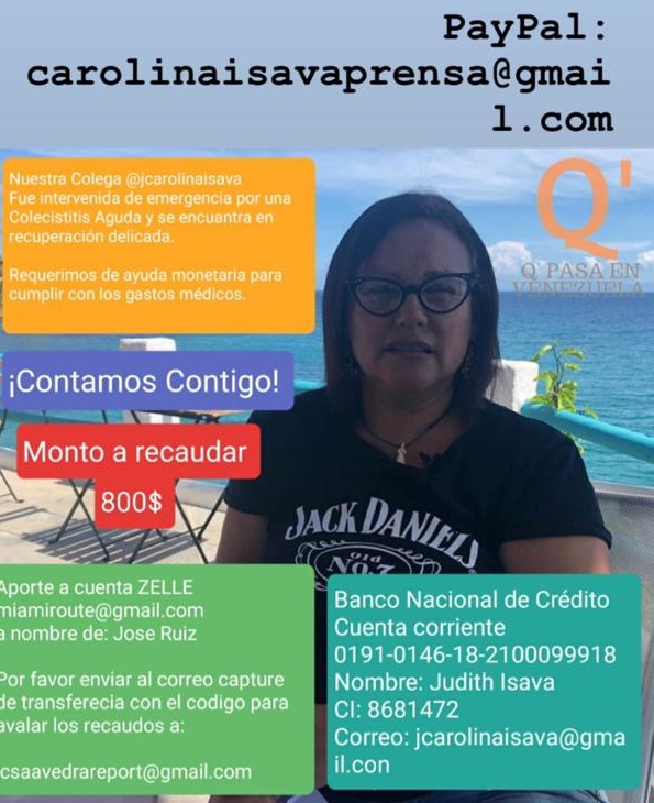 LenysCarolina's tweet photo. ¡Hola!

La compañera @jcarolinaisava requiere de la ayuda de todos para cumplir con los gastos médicos postoperatorios.

Info acá 👇

Muchas gracias https://t.co/vciKFzQPRB