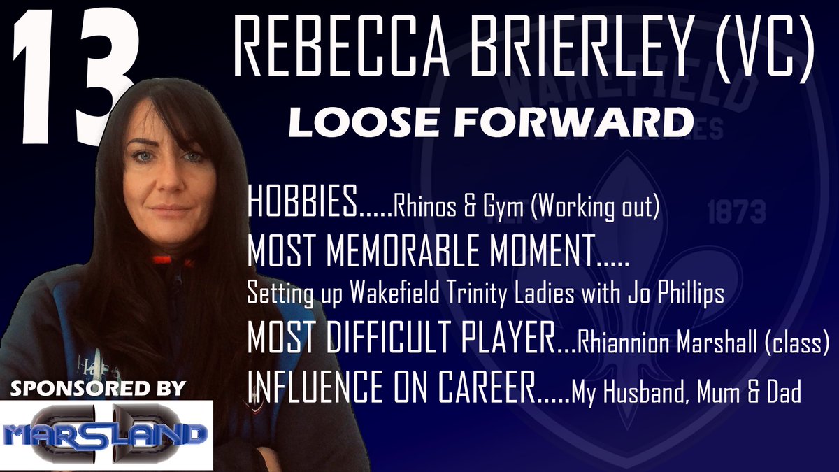 WTLRL's tweet photo. 🧐 Did you know…@BeciBrierley Sponsored by @CDMarsland1
🔴⚪️🔵⚜️
#WTL #WTL2020 #WTL2020Squad #WTLSquad2020 #WomensSuperLeague20 #TrinityLadies #WakefieldTrinityLadies https://t.co/iNm3GSvo8h