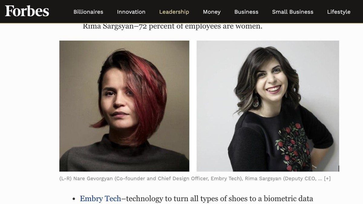 embry_tech's tweet image. In this @Forbes' article, @Nare_EmbryTech mentions: “Women are really essential in the tech sector as they are bringing a complementary strength and point of view. I’m proud to see our numbers are growing in Armenia.” ❤️

#EmbryTech #EmbryTeam #Forbes #WomenInTech