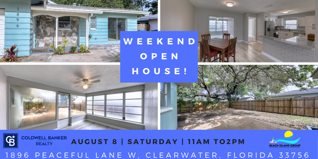 We have an OPEN HOUSE this coming Saturday! 😍🏘👍 Feel free to contact Marlene Brown at 727-678-5644 for more information. See you there! 🙂
*We take all precautions necessary to comply with Covid 19 requirements.😉
#openhouse #openhouseevent #clearwater #beachislandgroup